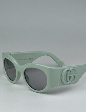 Gucci Mint Green Oversized GG Logo Sunglasses
